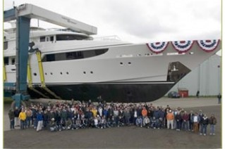 Superyacht Boardwalk at her launch